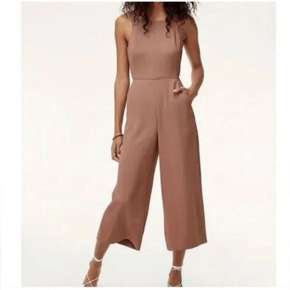 Aritzia Wilfred Ecoulement Jumpsuit in Nutmeg - Picture 2 of 9